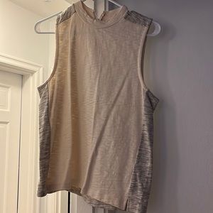 Mock neck sleeveless top